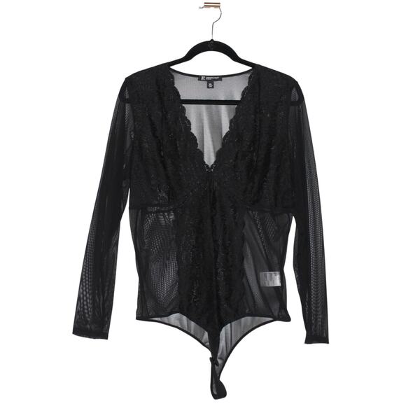 INC International Concepts Black Lace Bodysuit XXL NWT - Picture 8 of 9